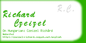 richard czeizel business card